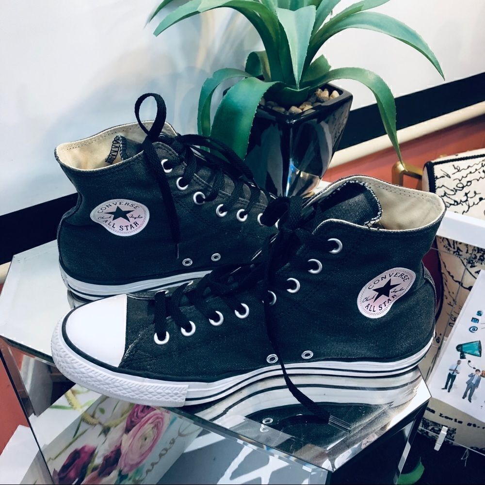 ‎Converse | Black ankle length sneakers sz M10/W12